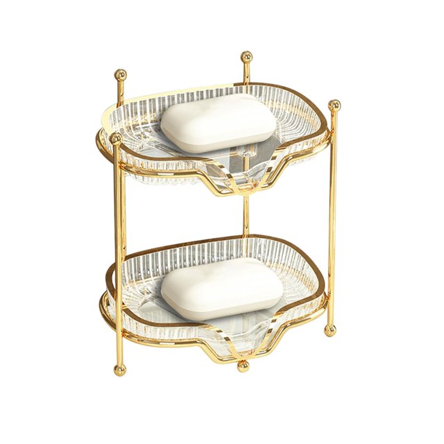 Jabonera de lujo ligera Contenedor de jabón de fácil limpieza Bandeja de jabón Baño creativo Jabonera Jabonera Jabonera con drenaje para suministros Blanco Macarena Jabonera