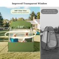 thumbnail image 6 of Sports Tent for 1-2 Person, Instant Weather Proof Clear View Bubble Tent, Portable & Foldable Pop Up Tents Shelter with Carry Bag for Watching Sports Events, Camping, Fishing, Green, 6 of 8