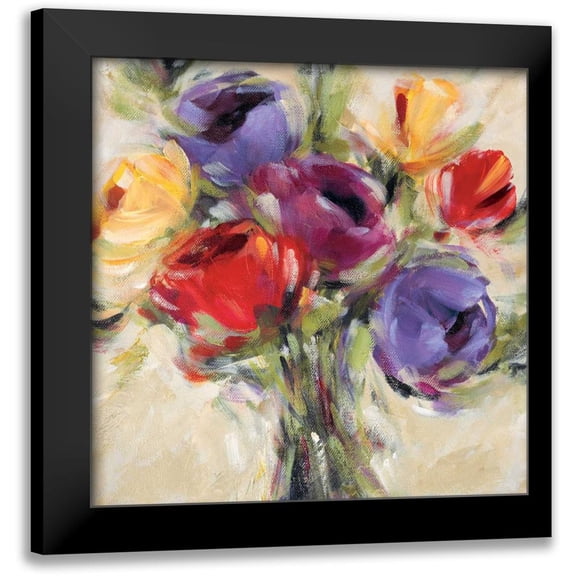 King, Michael 12x12 Black Modern Framed Museum Art Print Titled - Rainbow Connection I