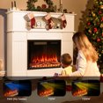 thumbnail image 4 of Waleaf 43” Electric Fireplace Mantel Wooden Surround Firebox,TV Stand with 23" Freestanding Electric Fireplace, 4 of 7