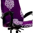 thumbnail image 3 of Printed Office Chair Covers, Stretch Computer Chair Cover Universal Boss Chair Covers Modern Simplism Style High Back Chair Slipcover - Simple Love, Medium, 3 of 7