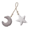 thumbnail image 2 of Fiudx Colgante de Estrella de Cinco Puntas, Diseño de Cuentas de Madera y Terciopelo de Cristal, Ligero y de Exquisita Artesanía, Versátil para Decoración Del Hogar, Ideal para Accesorios de Fotograf, 2 of 6