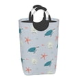 thumbnail image 2 of KLL Turtles And Shells Laundry Hamper,Large Canvas Fabric Lightweight Storage Basket Toy Organizer Dirty Clothes Collapsible Waterproof, 2 of 6