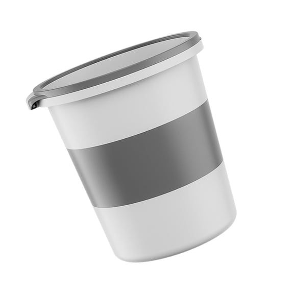 Round Trash Can Bathroom Garbage Can Plastic Garbage Bin 2.38 Gallon Waste Basket for Office Bedroom Kitchen,Office