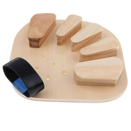 

Wooden Fingerboard Finger Orthosis Board Stroke Hemiplegia Spasm Trainer -