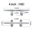 thumbnail image 3 of 316 Stainless Steel Boat Open Base Cleat Boat Rope Dock Cleats for Marine,Deck,Nautical Decor,Cabinet Pull,Towel Hook,Coat hanger, 3 of 4