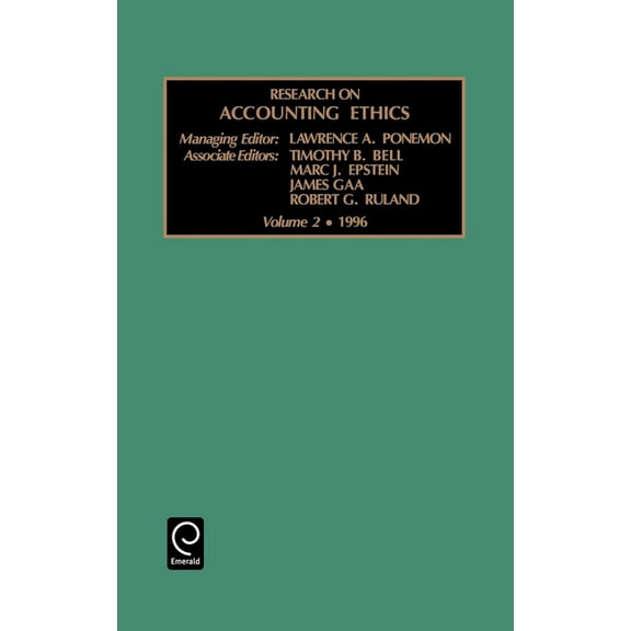 Research on Accounting Ethics Research on Accounting Ethics, Book 2, (Hardcover)