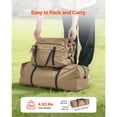 thumbnail image 3 of KFFKFF Hot Tent for 2 Persons, Portable Winter Tipi Tent with Stove Jack, Waterproof Canvas Camping Tents,  Lightweight 4 Season Shelter Tents, S Size, 3 of 9