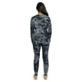 thumbnail image 2 of Just Love Women's Tie Dye Two Piece Thermal Pajama Sets (Tie Dye Black, X-Small), 2 of 3