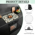 thumbnail image 6 of Renewold Ceramic Glass Stove Top Cover Stove Mat Stove Burner Cover Multipurpose Rubber Desk Saver Pad Washer Dryer Top Cover Range Cover for Counter Top, Bohemian Flower Beige, 6 of 7
