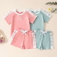 thumbnail image 7 of Toddlers Kids Girls Boys Short Sleeve Top And Shorts 2 Piece Pajama Set,Active 6-Girls Months Girls-24 Months 2T 3T 4T 5T 6T 7T,18-24 Months, 7 of 7