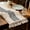 Gray, variant on TickJOY Boho Table Runner – Farmhouse Decor Macrame Runner Table Cloth with Tassels for Home Decor, Kitchen Decor, Living Room Decor, Centerpiece Table Decorations(Grey/Beige, 12x72 Inches)