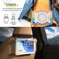 thumbnail image 4 of Galaxy Tab A8 10.5 '' 2022 Model (SM-X200/X205/X207) Case 360° Rotatable Handle Kickstand with Shoulder Strap S Pen Holder Colorful Shockproof Silicone, 4 of 8
