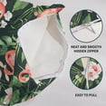 thumbnail image 6 of Flamingo Pillow Covers 16x16 Set of 2 Summer Tropical Leaves Floral Floral Print Black Decorative Throw Pillows Outdoor Hawaii Flower Farmhouse Pillowcases Cushion Case Decor for Home Sofa Couch Bed, 6 of 6
