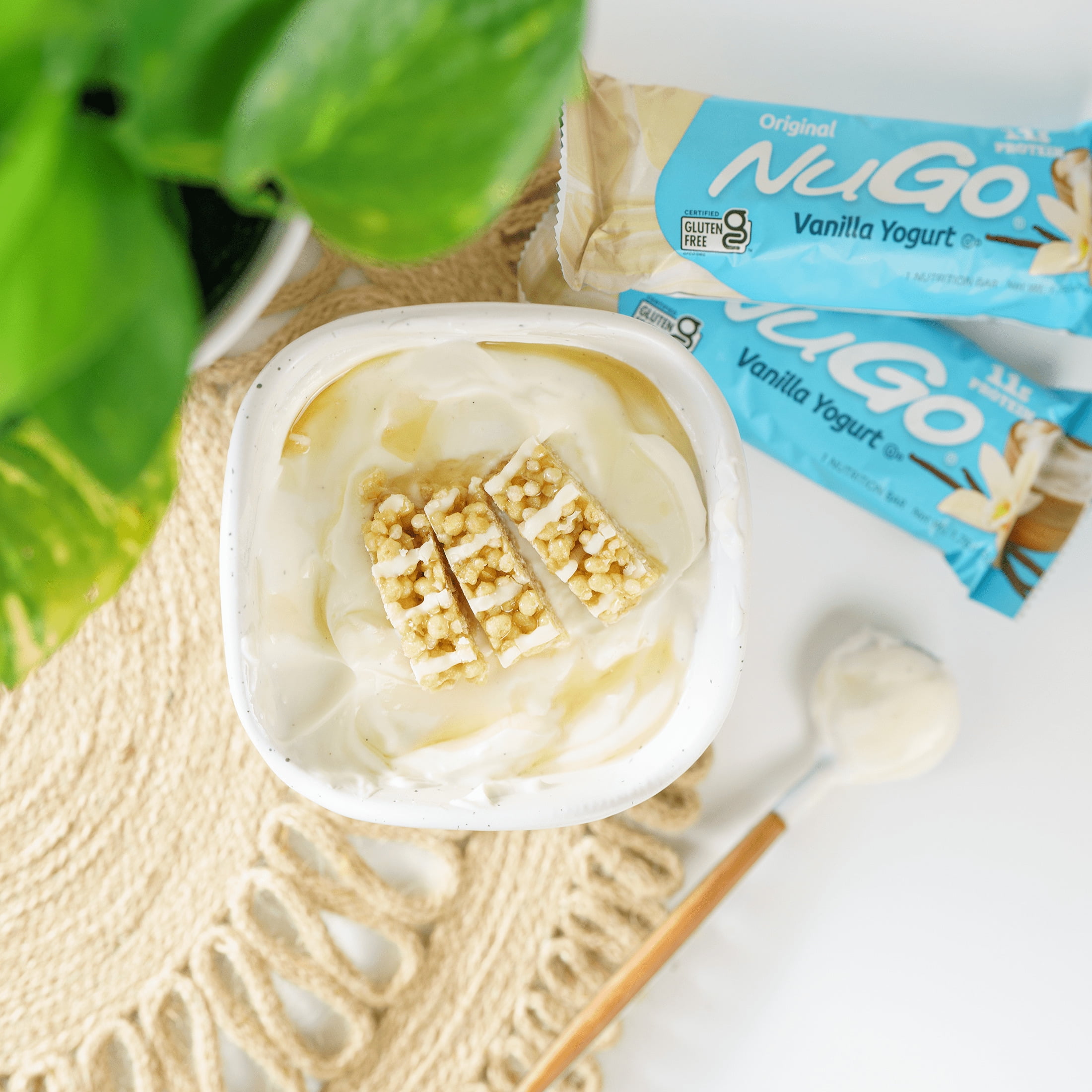 NuGo Original Variety, Vanilla Yogurt 15 bars  Orange Smoothie 15 bars, 11g Protein, Gluten Free, 30 Count