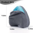 thumbnail image 4 of Upgrade Invisible Zippered Pillow Cover Compatible with Contour Legacy Knee Pillow,Anti-Pilling and Washable Legacy Leg and Knee Foam Support Pillow Cover Only (Grey)- Grey -Standard-, 4 of 6
