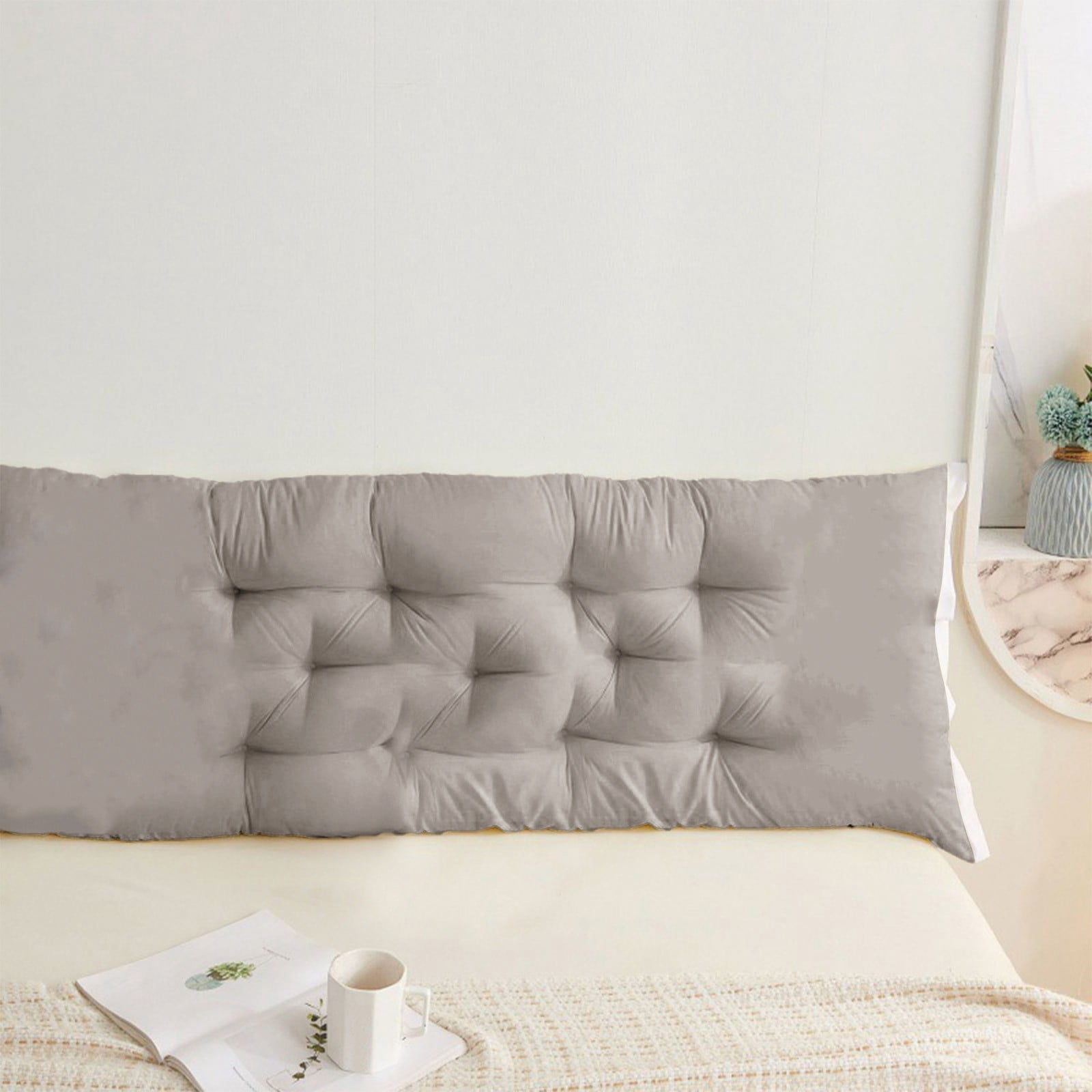 LEHOZIHEQ Headboard Pillow, Soft Daybed Pillows Bolster Pillow for Bed & Couch Long Pillow for Bed Decorative, for Bed Back Pillow for Sitting in Bed Wedge Pillow Headboard
