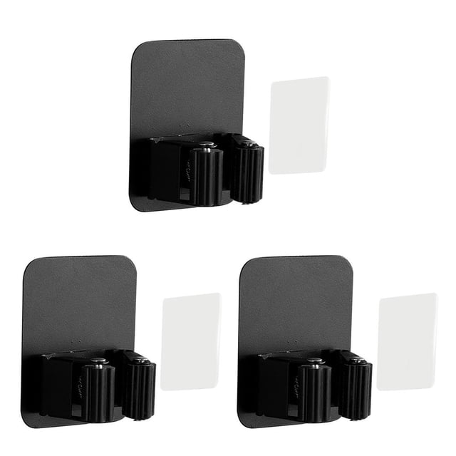 Matsuzay Soporte para fregona de escoba montado en la pared, estante para utensilios de cocina, herramientas adhesivas para baño Type4 NO4