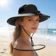 thumbnail image 3 of Solar & USB Rechargeable Summer Fan Hat with Single Fan, Sun Protection Mosquito Net/Face Shield, Wide Brim Outdoor Hat for Fishing/Camping/Work (Fit 56-58cm Head,Colour as Pictured), 3 of 4