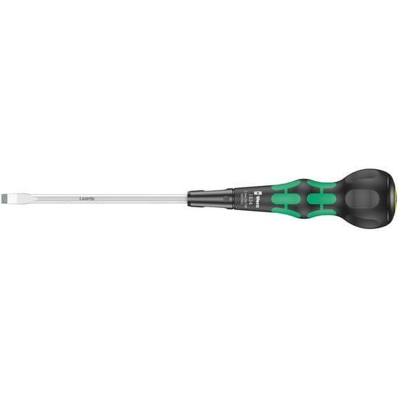 Wera 05007901001 Kraftform Ball-Grip Slotted Screwdriver - Workshop Blade