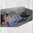 thumbnail image 6 of Central America Soft Flannel Fleece Blanket, Serene Tropical Ocean Sunset with High Palm Trees Aerial View Holiday Spot, Cozy Plush for Indoor and Outdoor Use, 70" x 90", Multicolor, by Ambesonne, 6 of 6