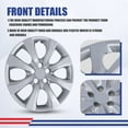 thumbnail image 3 of (Set of 1) 16 inch Hubcaps Wheel Rims Cover for 2020-2025 Toyota Corolla;2023-2025 Toyota Corolla Hybrid;2009-2013 Toyota Corolla;2009-2014 Toyota Matrix;2014-2016 Toyota Corolla, 3 of 7
