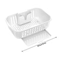 thumbnail image 3 of 15.4" Multifunctional Countertop Dish Drying Rack, Plastic Drain Bowl Rack with Removable Chopstick Holder & Water Tray, Ideal for Plates Bowls Fruits & Vegetables, Fits Most Kitchen Decor Styles, 3 of 6
