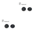 thumbnail image 1 of Embouts d'Oreille Isolants de Bruit pour Écouteurs de Remplacement, Protection pour Écouteurs Noirs m 2Ensemble, 1 of 6
