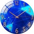 thumbnail image 1 of Silent Tempered Glass Wall Clock for Living Room Kitchen Office Bedroom 30cm, 1 of 3