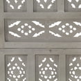 thumbnail image 3 of vidaXL Hand carved 4-Panel Room Divider Grey 160x165 cm Solid Mango Wood, 3 of 5