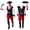 Black, variant on Joyfy Pirate Costume Men's Plundering Sea Captain Set for Adults Halloween Dress up Party