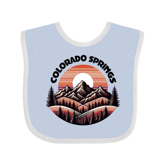 Inktastic Colorado Springs Colorado Mountains Boys or Girls Baby Bib