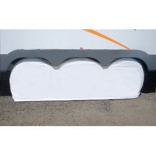 ADCO 3982 White Large Triple Axle Tyre Gard Wheel Cover, (Fits 30"-32")