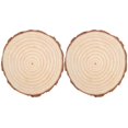 thumbnail image 1 of Blank Round Wood Slices 2Pcs Premium Crafting Material For Valentine's Day Table Decor And Anniversary Celebrations Durable Easy To Paint, 1 of 1