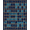 Blue, Pattern 5, variant on ODIKA 4' x 6' Machine Washable Non-Slip Area Rug, Geometric Blob High Traffic Rug, White, 116871