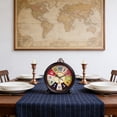 thumbnail image 6 of Luoshdecor Vintage Analog Alarm Clock,5.3 in Small Silent Desk Clock,Battery Operated for Table, Shelf ,Bedroom,Indoor Decor, 6 of 7