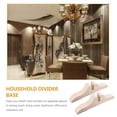 thumbnail image 3 of HINTRMENT 2Sets Divider Stand Beige Wood Space Separation for Relaxation Area, 3 of 5