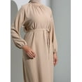 thumbnail image 2 of Dark Beige - Modest Dress - Refka, 2 of 5