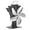 Silver, variant on 5 Blades Heat Powered Stove Fan Wood Stove Fan Quiet Efficient for Wood Circulating Warm Air Saving