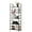 Black, variant on GIANNA 5 Tier Bookshelf, Tall Bookcase Shelf Storage Organizer, Modern Book Shelf for Bedroom, Living Room and Home Office, Rustic Brown