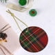 thumbnail image 5 of Adorno navideño colgante de tartán escocés Royal Stewart para árbol de Navidad - Decoraciones colgantes de cerámica para fiestas - Ideas para regalar adornos navideños, 5 of 8