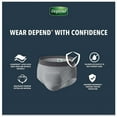 thumbnail image 3 of Depend Real Fit Adult Incontinence Underwear for Men, Maximum Absorbency L/ XL Black & Grey, 3 of 4
