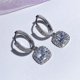 thumbnail image 4 of HomeKingdee Fashion Women's Ear Hook Earrings with Square Zirconia - Shimmering Eye-Catching Dangle Earrings for Daily Wear and Formal Occasions, 4 of 6