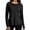 Black, variant on OIOLOYJM Women's Lightweight Long Sleeve T-Shirt Buttery Soft Loose Curved Hem Breathable Workout Yoga Tops Summer Basic Crewneck Athletic Running Shirts Black XL