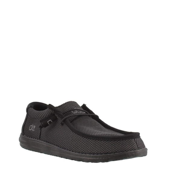 Hey Dude - Hey Dude 111154900: Mens Wally Sox Black Loafers (12 D(M) US ...