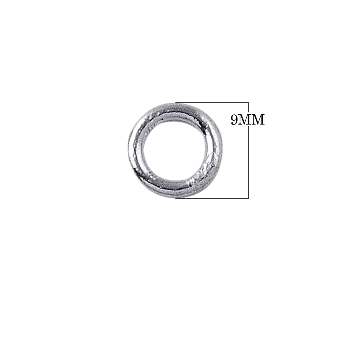 JCSS-100-9MM Sterling Silver Closed Jump Ring
