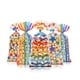 thumbnail image 4 of Paquete de 100 bolsas de plástico para fiesta de cumpleaños Yuarrent con lazos giratorios de celofán arcoíris, 4 of 6