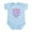 Sky Blue, variant on CafePress - Loved Little Girl Infant Bodysuit - Baby Light Bodysuit, Size Newborn - 24 Months