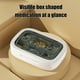 thumbnail image 4 of Caja de almacenamiento portátil de plástico, mini organizador de viaje para uso doméstico, compartimento compacto con tapa sellada, color beige, blanco, marrón y verde, apto para uso alimentario., 4 of 6