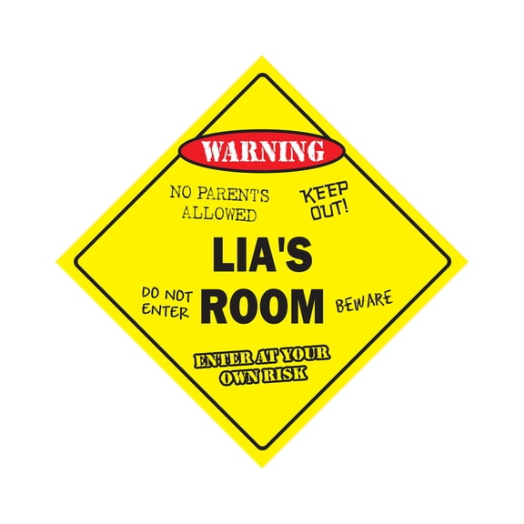 SignMission X-Lias Room 12 x 12 in. Crossing Zone Xing Room Sign - Lias